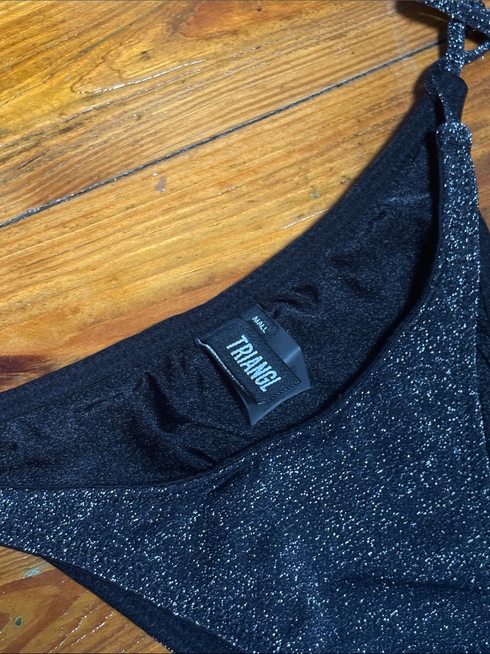 Black Triangl Swim Bottoms - Picture 2 of 4